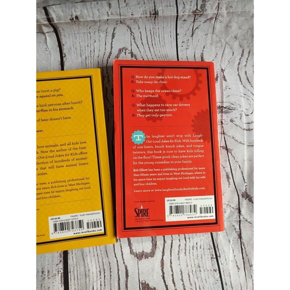 laugh out loud kids joke book Lot Of 3 Animal, Knock Knock Jokes Rob Elliott - Picture 7 of 10